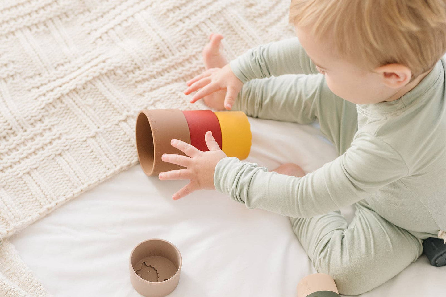 Retro Stacking Silicone Nesting Cups