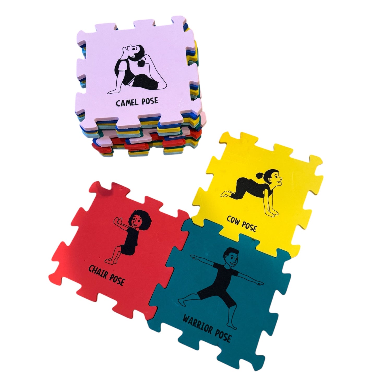 Yoga Pose Puzzle Mat