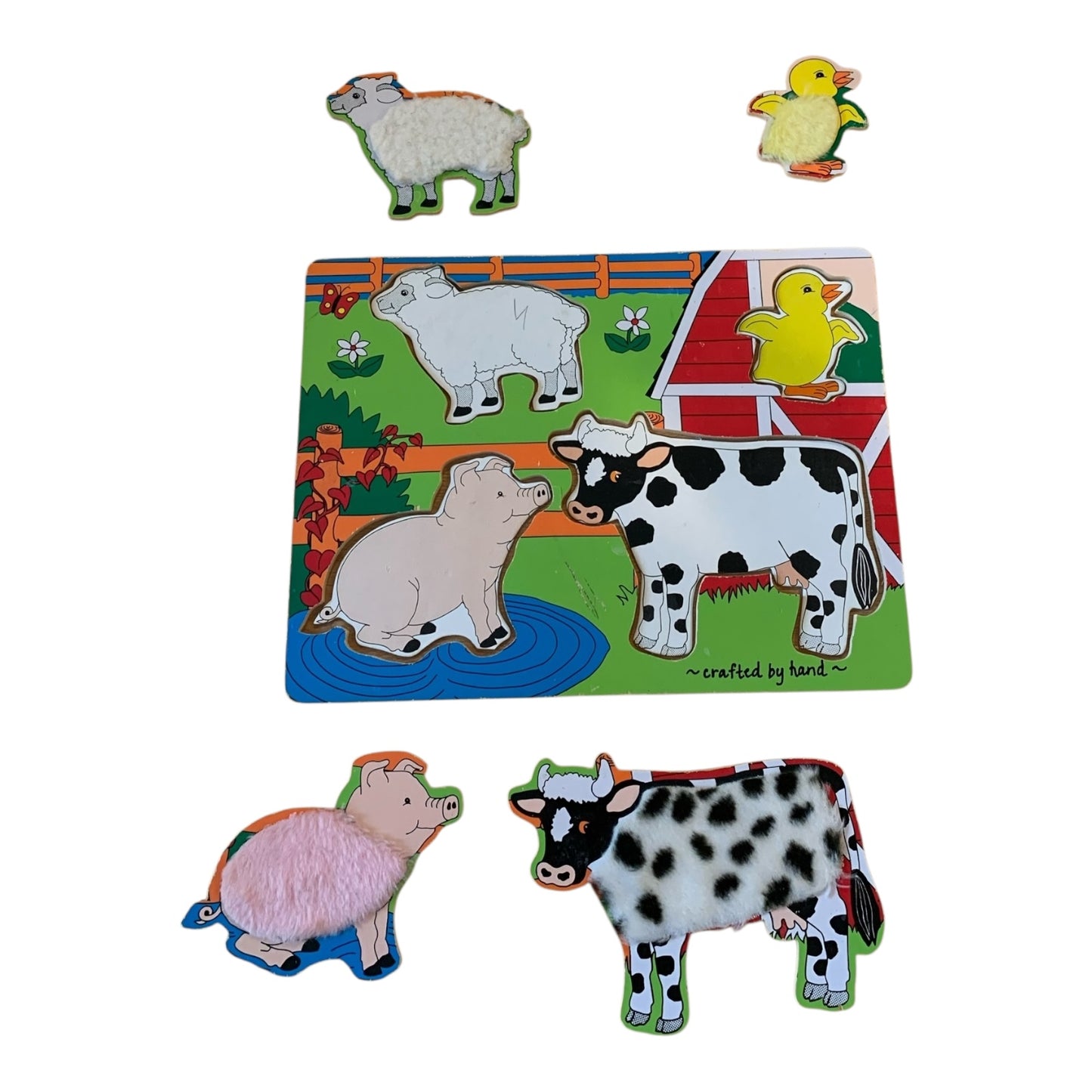 Melissa & Doug Farm Friends Fuzzy Puzzle