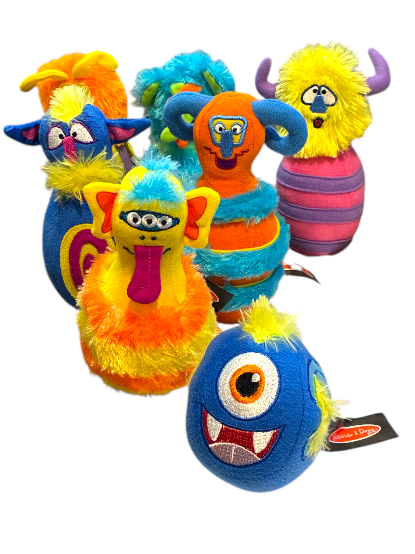 Fuzzy Monster Bowling Pins and Ball
